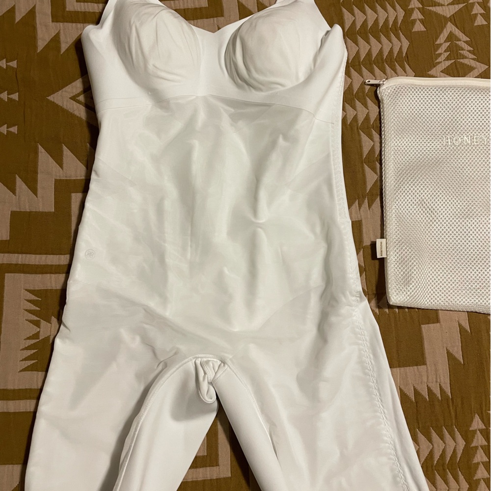 Honeylove White Low Back Bodysuit